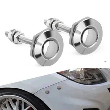 Silver Push Button Quick Release Hood Pin Bonnet Lock Clip Latch Bumper Universe