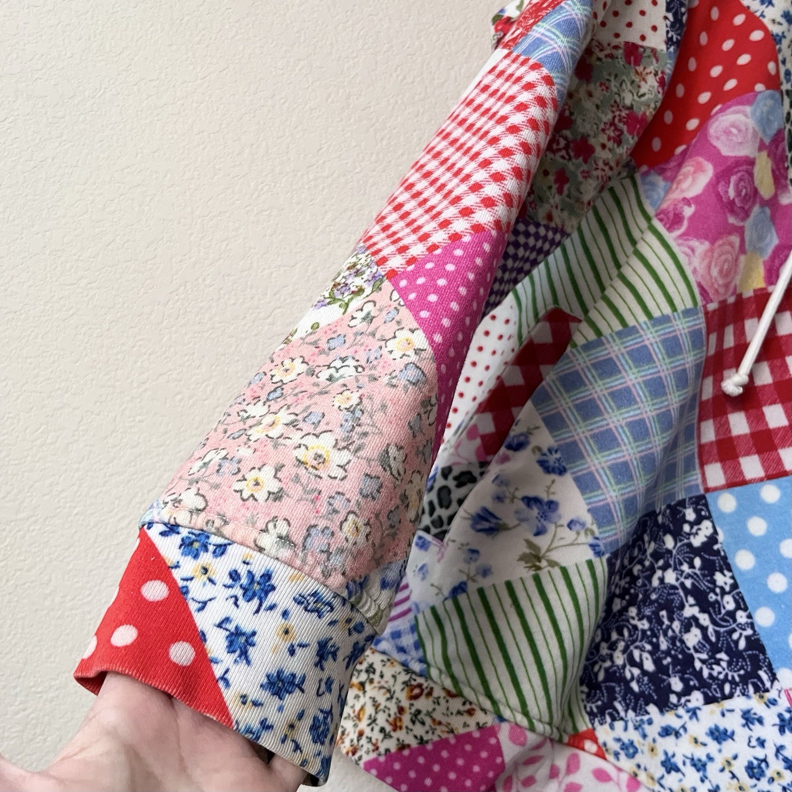 Teddy Fresh Patchwork Style Thick 100% Cotton Hoo… - image 10