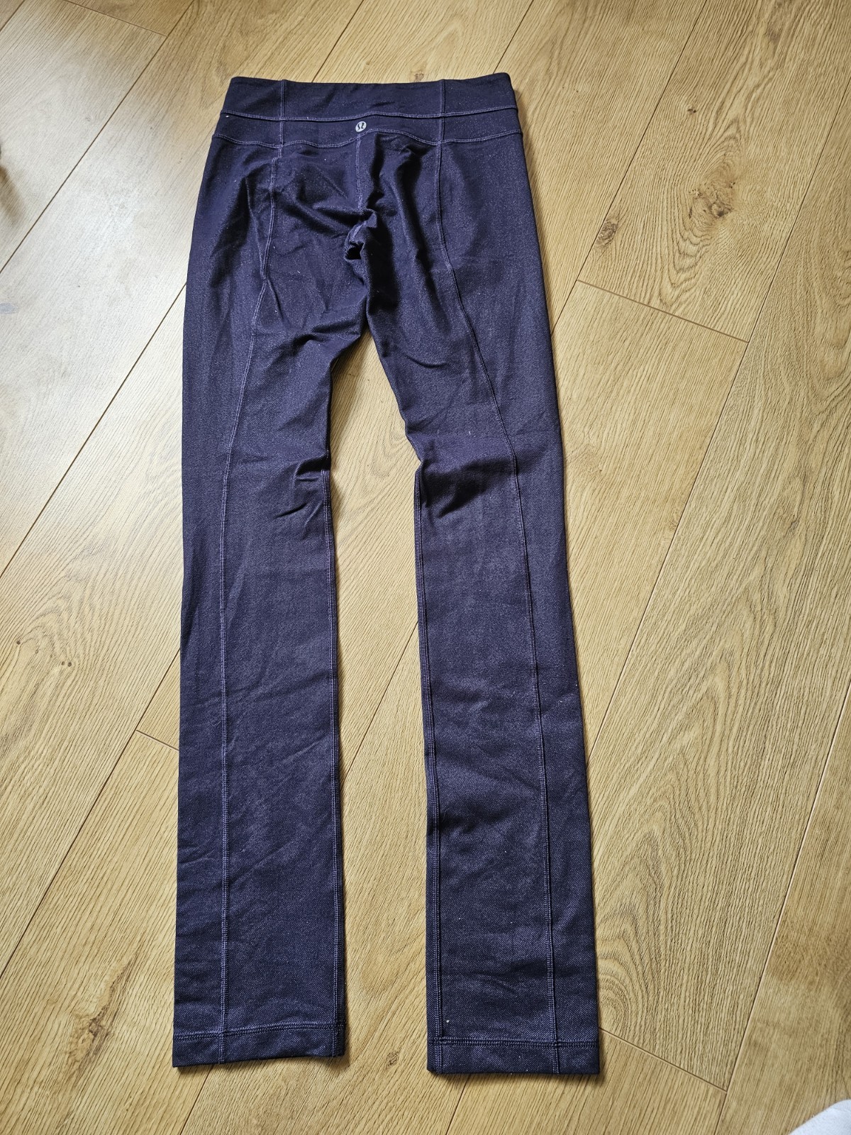 Lululemon Straight Leg Pants Purple Dark Indigo Gym Yoga Trousers US 4 UK 8 image 5