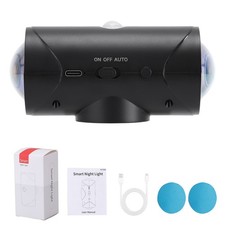 Image of Magnetic RGB LED Night Light, Smart Motion Sensor, USB Rechargeable Ambient Lamp