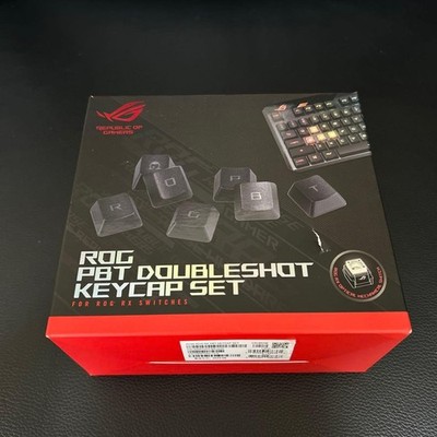 ASUS ROG PBT Doubleshot Keycap Set Black JP Unused Untested