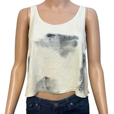 Jungmaven Cropped Tank Top XS Tie Dye Hemp Cotton Flowy Boho Hippie Worn In