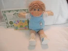 Vintage Coleco Cabbage Patch Kid ~ Allan Barth, 1985 ~ Blue Eyes, Lt Brown Hair
