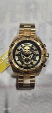 Invicta Marvel Punisher 26865 LE 496 of 4000 SPEEDWAY GOLD BRACELET 52mm