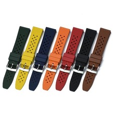 Premium Tropical FKM Rubber Watch Strap 20mm 22mm Quick Release Breathable