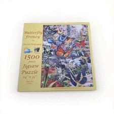 Butterfly Frenzy 1500 Pc Puzzle David Penfound 24"x33" USA Made Colorful NIB