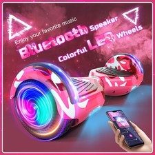 6.5" Two Wheel Electric Scooter Hoverboard for Kids w/ Bluetooth and LED Lights