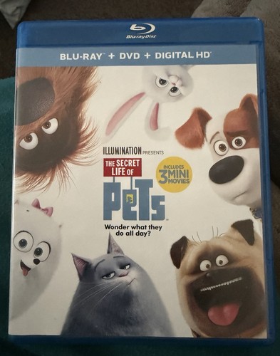 2016 Blu-ray, DVD And Digital HD The Secret Life Of Pets With 3 Mini ...