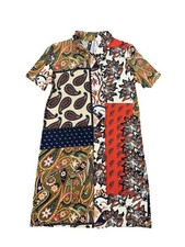 Zara Retro Multicoloured Stretch Mini Dress Size Small