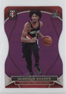 2024 Totally Certified Purple Platinum Mirror Die-Cut 35/49 Shaedon Sharpe 06od