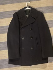 Vintage Pea Coat Kersey Wool 1970's Size 38R Excellent Condition
