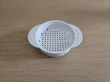 Colador de latas de chef mimado escurridor líquido #2495 aparato de cocina de plástico blanco