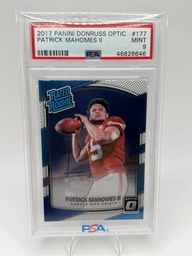 PSA 9 2017 Donruss Optic Patrick Mahomes #177 Rookie