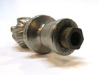 Old 1930's Heavy 3 oz Nickel Plated Brass Antique 3" Tall Flame Lamp Harp Finial — photo 3