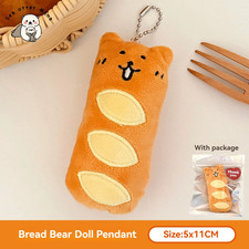 1/3 Pcs Cute Food Pendant Creative Plush Pendant Bag Keychain Decorative Pendant