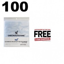 100 Crystal Clear Plastic OPP for 12" Vinyl 33 RPM Records 4 Mil  1-3 DAYS
