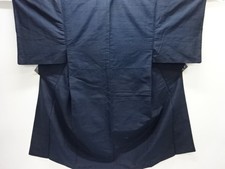 7754482: JAPANESE KIMONO / ANTIQUE MENS ENSEMBLE KIMONO / SILK / FUSHI TSUMUGI