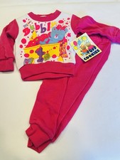 Vintage Kids Jogging Suit Sweat Suit Set 12 Months Tuff Cookies w Bear NEW BIN42