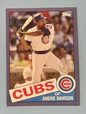 2020 Topps Update 85TB-12 Andre Dawson 1985 Topps 35th Anniversary Blue Parallel