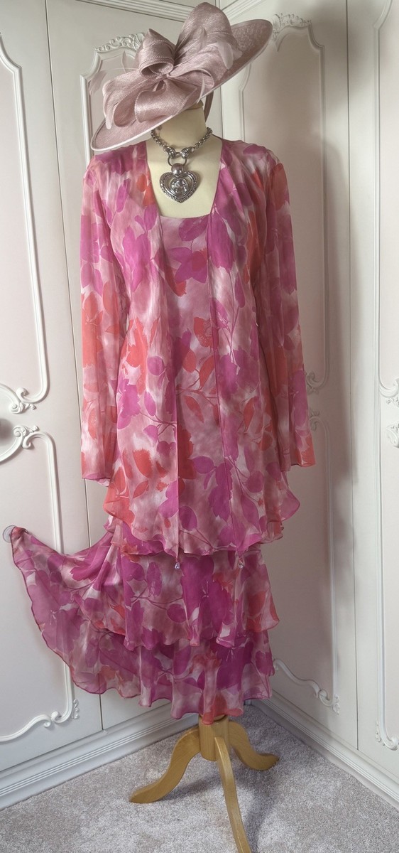 CATTIVA Size 22 Pure SILK Mother of the Bride Dress Jacket