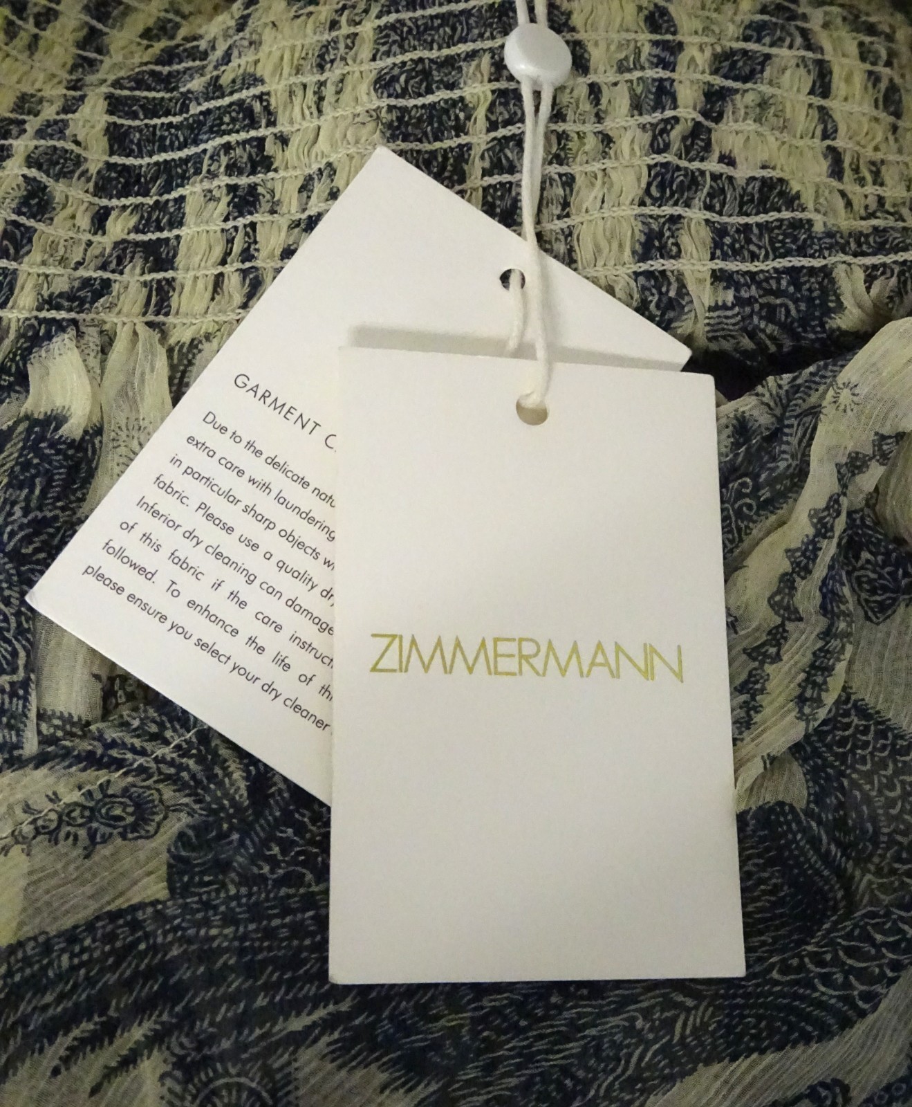 BNWT ZIMMERMANN 'Adorn' Smock Blouse - Silk - Size 1 (Aus 10) - $450