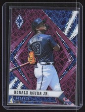 2021 Panini Chronicles - Phoenix Ronald Acuña Jr. #8 Purple Velocity Braves