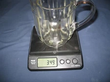 Heavy Clear Glass Water Pitcher with Ice Lip, 3.5 lbs