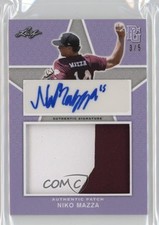 2020 Leaf Perfect Game National Showcase Lavender 3/5 Niko Mazza Patch Auto 1rb1