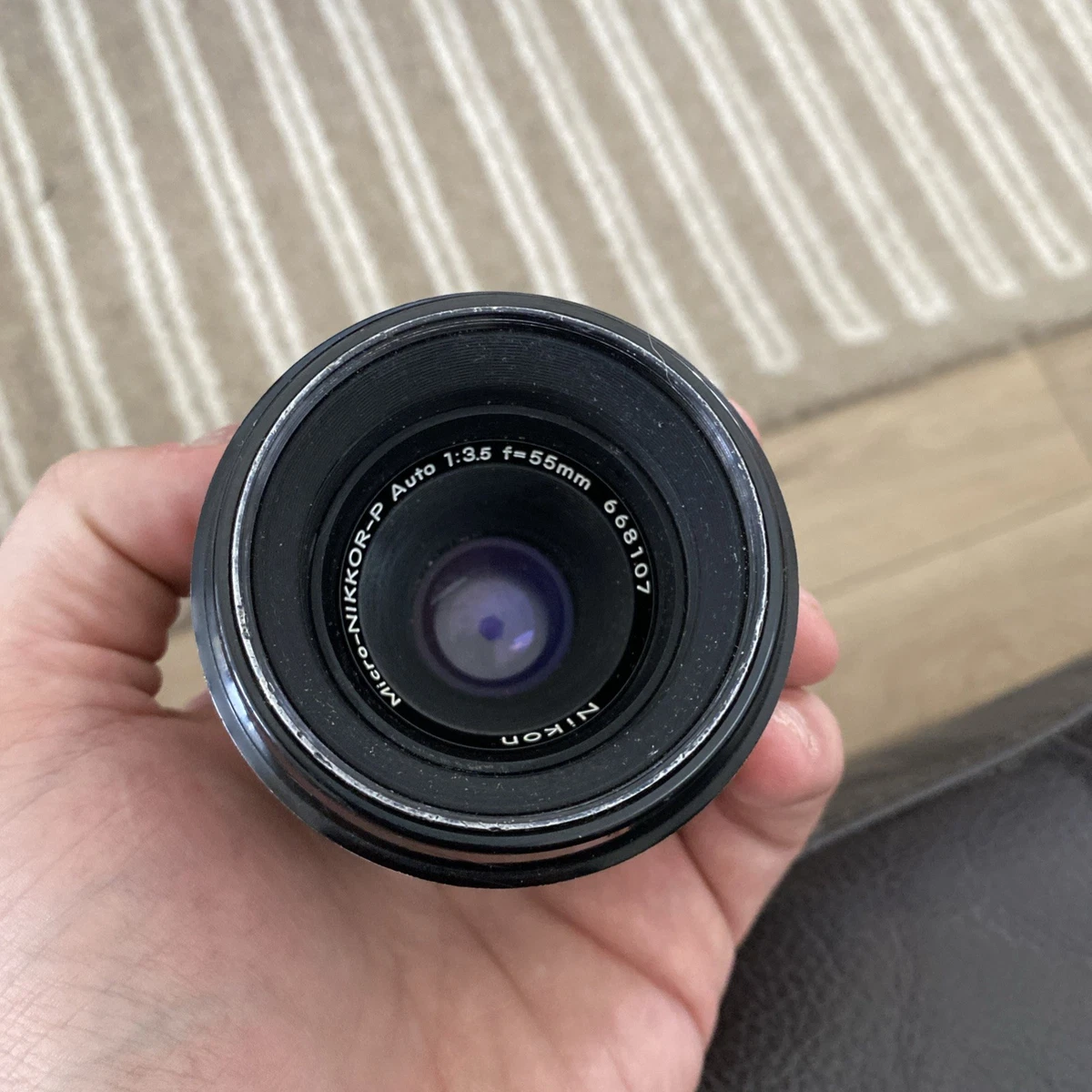 【未使用に近い】Nikkor Lens micro レンズ 保証付 】【中古】 オールドレンズ Nikon Micro-NIKKOR-P Auto 55mm F3