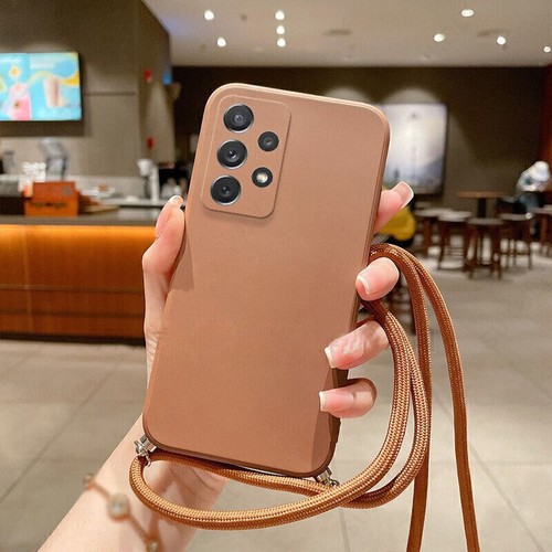 Lanyard Necklace Liquid Silicone Case For Samsung Galaxy A32 A52 S21 Plus Ultra - Picture 22 of 22