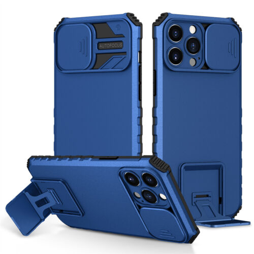 Funda con soporte a prueba de golpes para iPhone 15 16 Pro Max/14/13/12 con cubierta deslizante para cámara - Imagen 15 de 20