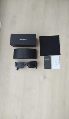 Prada PR17WS 1AB5S049 Women's Sunglasses 49 mm Black / Dark Grey