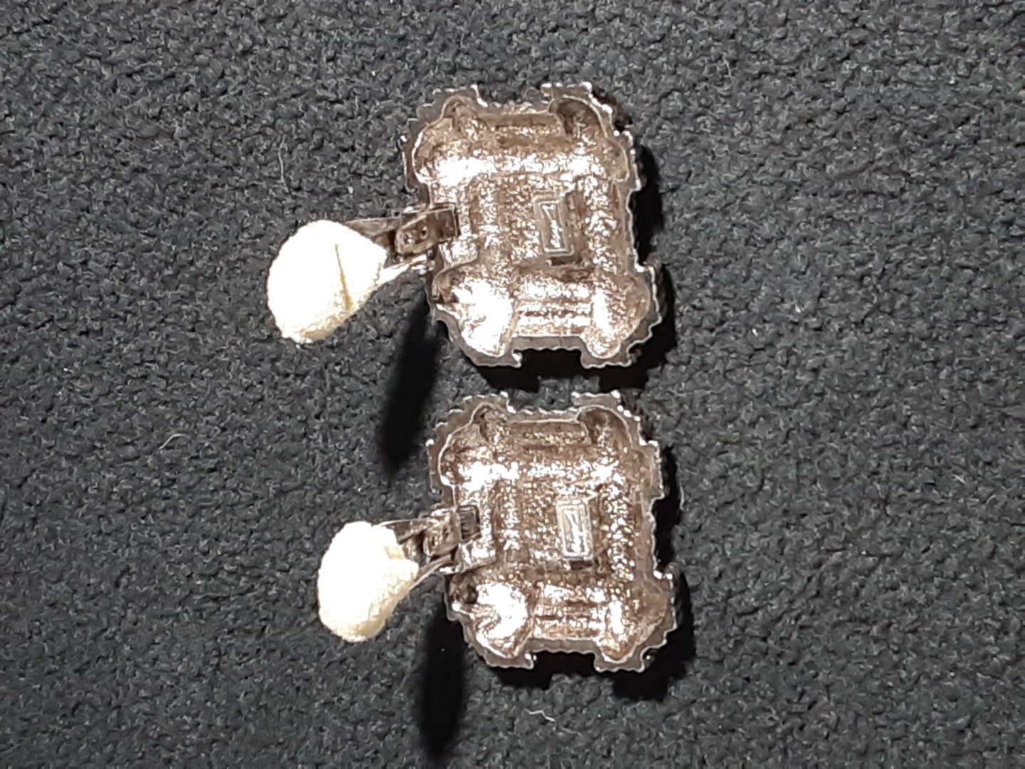 Vintage Signed Diva Statement Silver Tone Clip On… - image 4