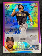 2023 Topps Chrome PURPLE REFRACTOR ROOKIE AUTO Luis Liberato 241/250