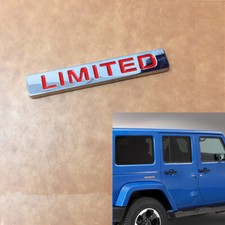 Red Limited Metal Logo Emblem Badge Plating Sticker Decal For Car Motorcycle