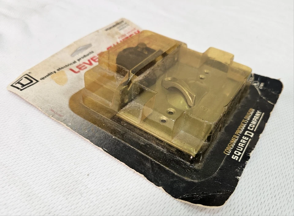 Square D Weatherproof Flush Lever Switch One Way 10A–125v Grey 216-AL-C NOS - Image 3 of 3