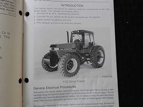 1987-1993 CUSTODIA IH INTERNATIONAL 7130 7140 TRACTOR OPERATOR MANUAL NICE SHAPE - Picture 10 of 11