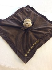 CARTERS Bananas Over Mommy Brown Monkey Security Rattle Blanket Lovey