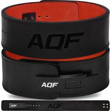 AQF Weight Lifting Belt 13mm 4” Wide Gym Fitness Belt Powerlifting Workout
