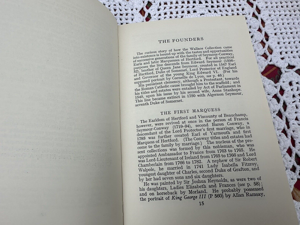 A General Guide To The Wallace Collection Hertford House 1961 Vintage