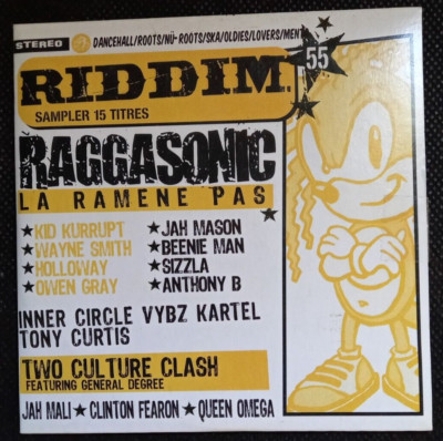 Riddim 55 - VARIOUS, Raggasonic CD Sampler 15 Titel
