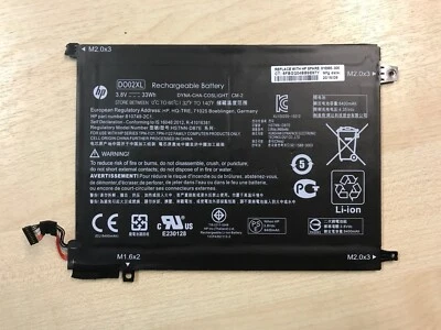 Batteria originale HP Pavilion X2 10-n100na 10-n054na DO02XL 3,8 V per computer portatile 810985-005