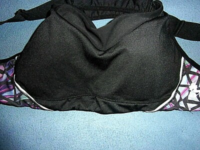 Size Medium Go Under Crossback Padded Wire Free Full Coverage Sports Bra