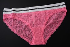1 NEW Victoria's Secret VTG 2015 Thick Logo Lace Bikini Panty XL X-LARGE