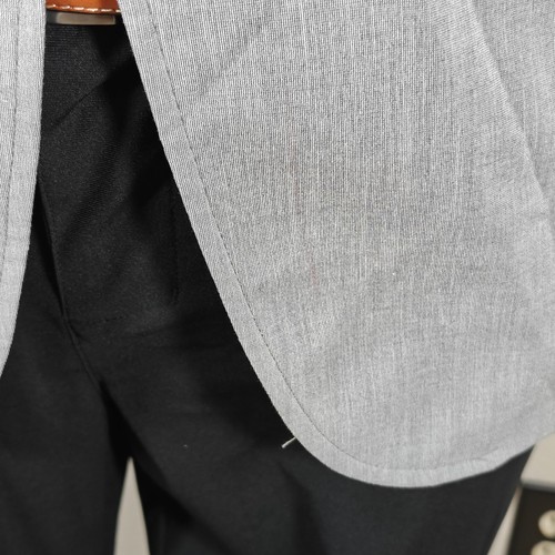 INC International Concepts London Mens Sport Coat Blazer Gray Poly Blend Med - Picture 10 of 17