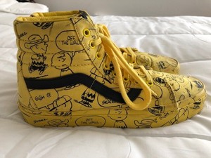 vans sk8 hi peanuts yellow