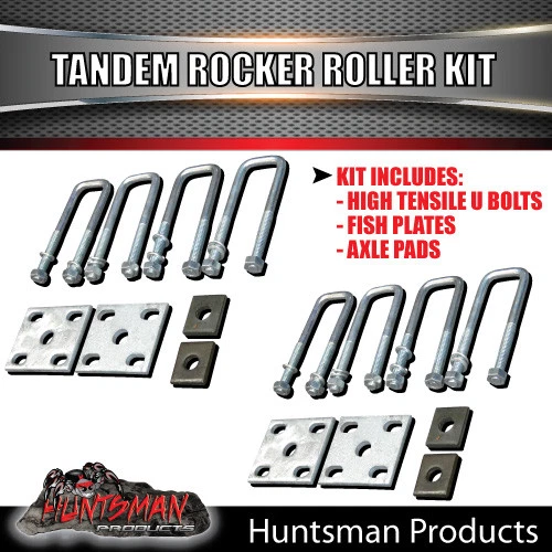 7 Leaf 3500Kg Rocker Roller Spring Set & High Tensile U bolt Kit Trailer Caravan - image 4 of 4