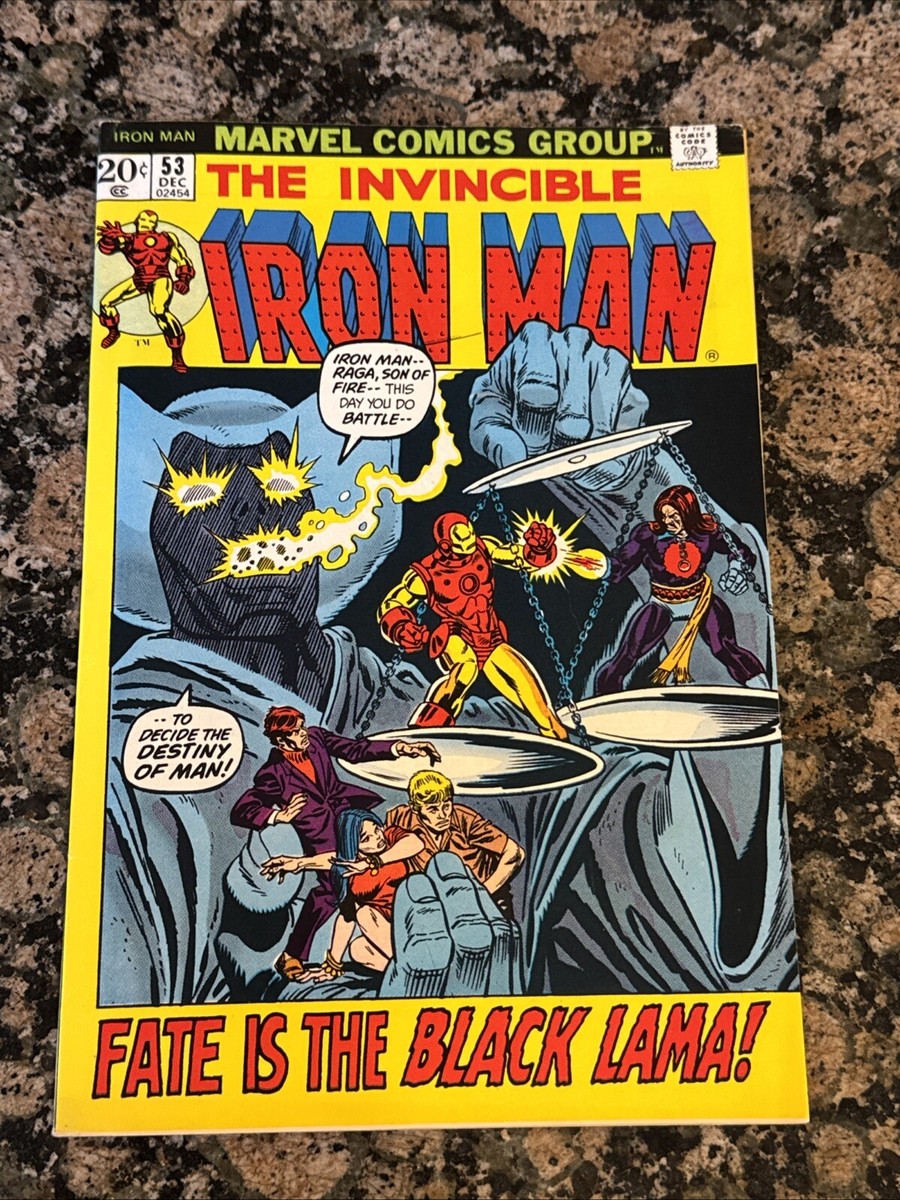 The Invincible Iron Man #53 (Marvel 1972) 1st Black Lama VF+ | eBay