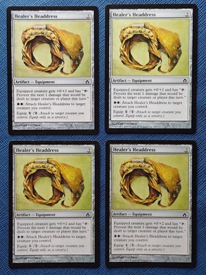 MTG 4x Healer's Headdress x4 LP Fifth Dawn Magic the Gathering Playset