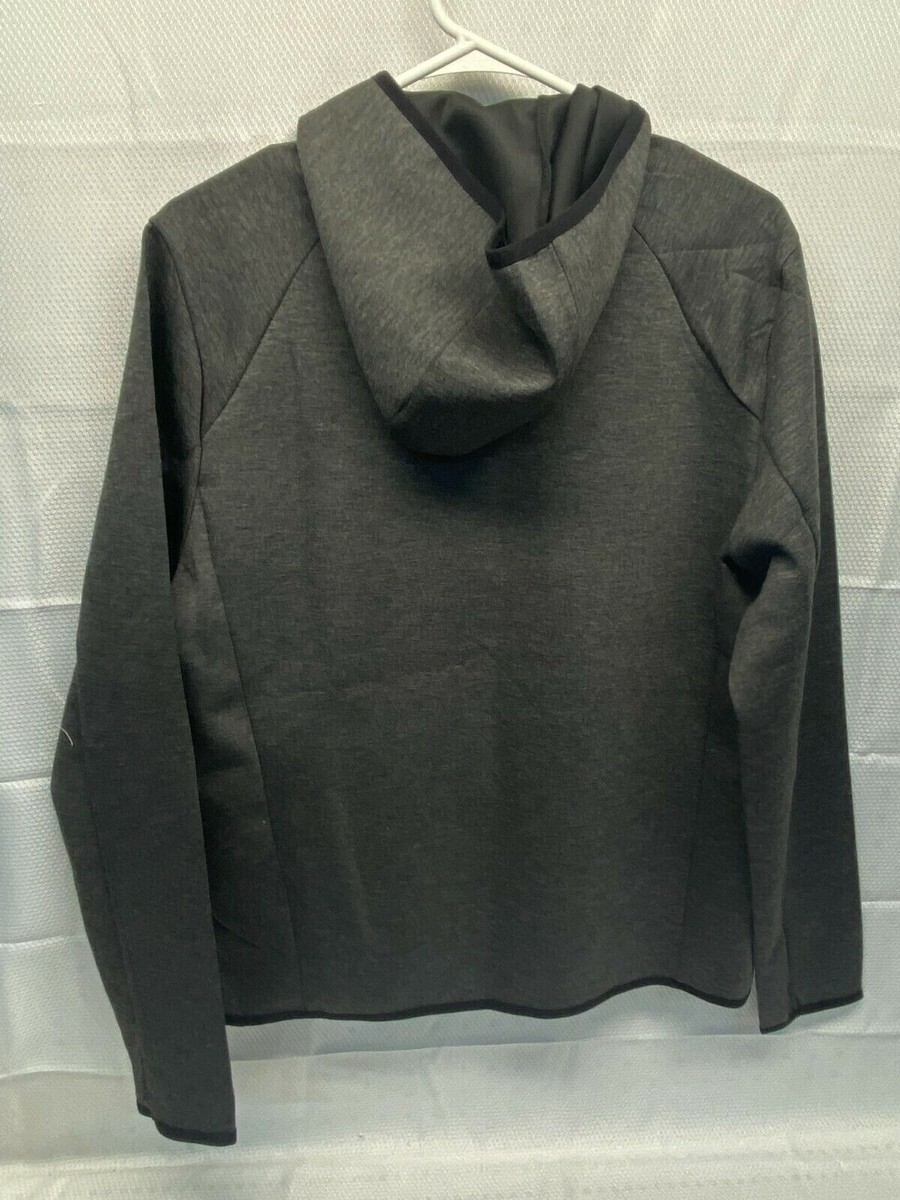 Zeroxposur Men's Full Zip Stretch Fabric Tech Fleece Hoodie Gray